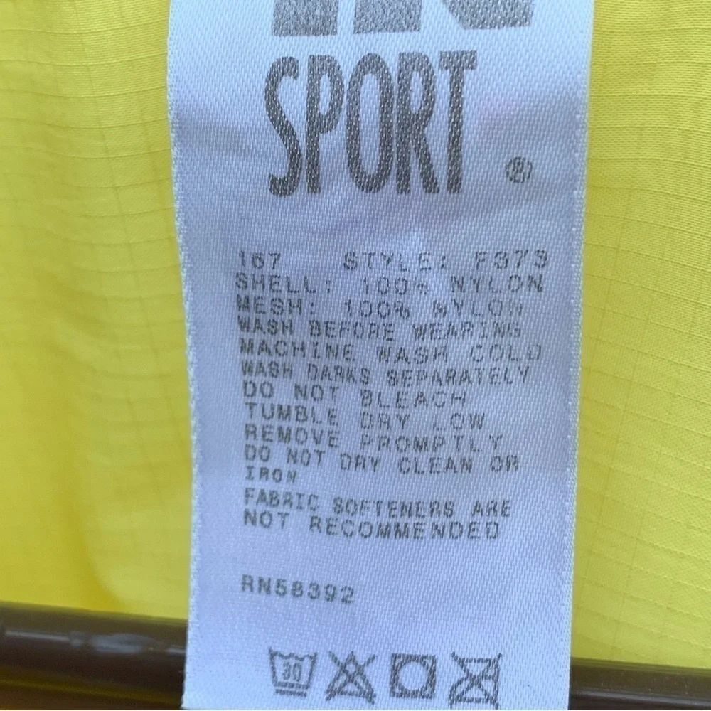 Vintage Windbreaker Jacket Sport In Yellow Black
